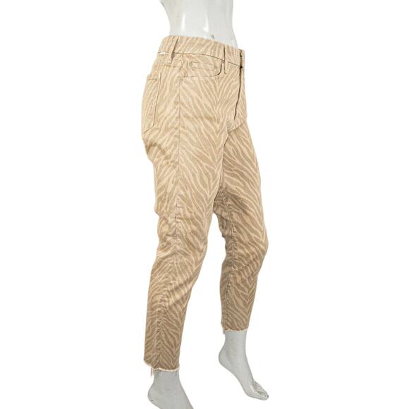 New MOTHER Denim size 33 The Looker Ankle Fray Skinny Jeans Sweet Stripes - Picture 4 of 12